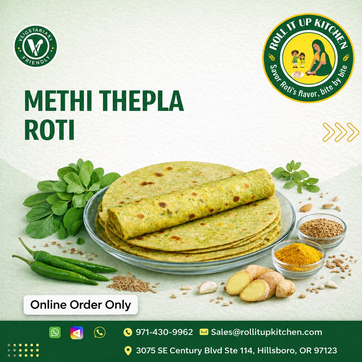 Fenugreek (Methi) Roti